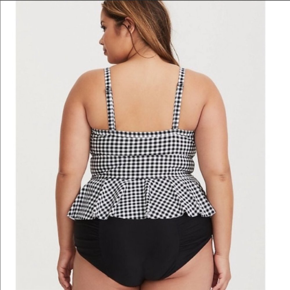 TORRID Gingham Tankini Top 4X NWT - Picture 2 of 8